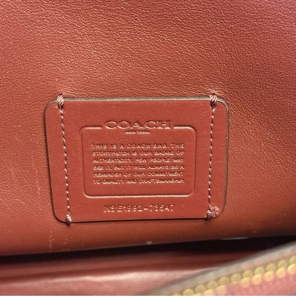 Coach Tan Leather Shoulder Bag - Picture 15 of 16